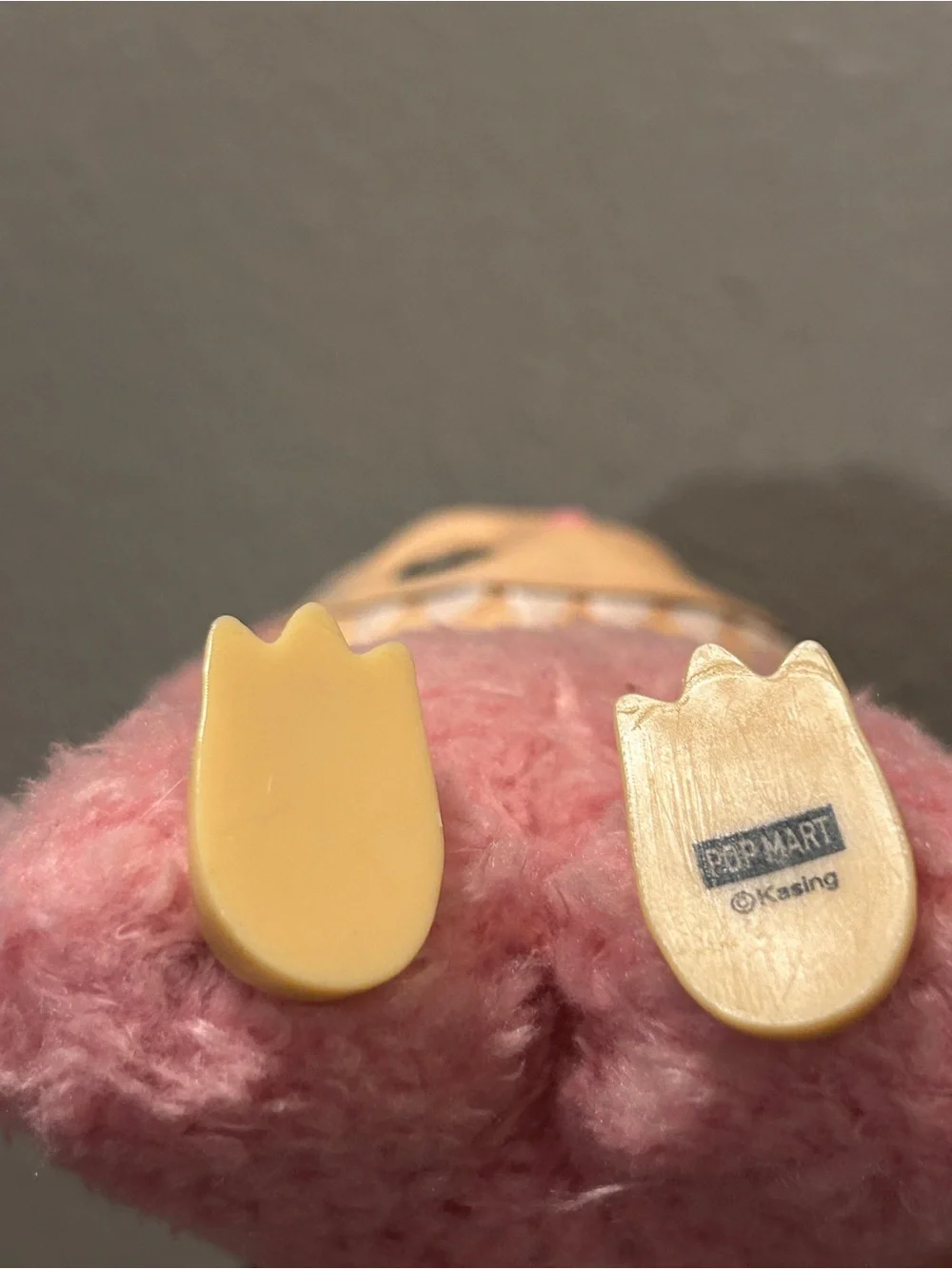 POP MART The Monsters Labubu Exciting Macaron Plush Keychain Lychee Berry Pink